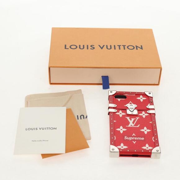 LOUIS VUITTON Louis Vuitton × Supreme iPhone 7 Case Red M67758 LV